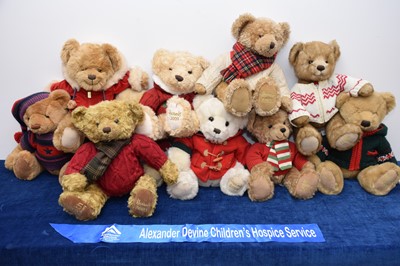 Lot 22 - Ten modern Harrod's Christmas Teddy Bears