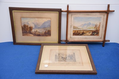 Lot 34 - Three Victorian framed artworks