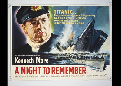 Lot 213 - A Night To Remember (1964) Quad Poster
