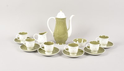 Lot 68 - A c1980s Susie Cooper coffee set for six