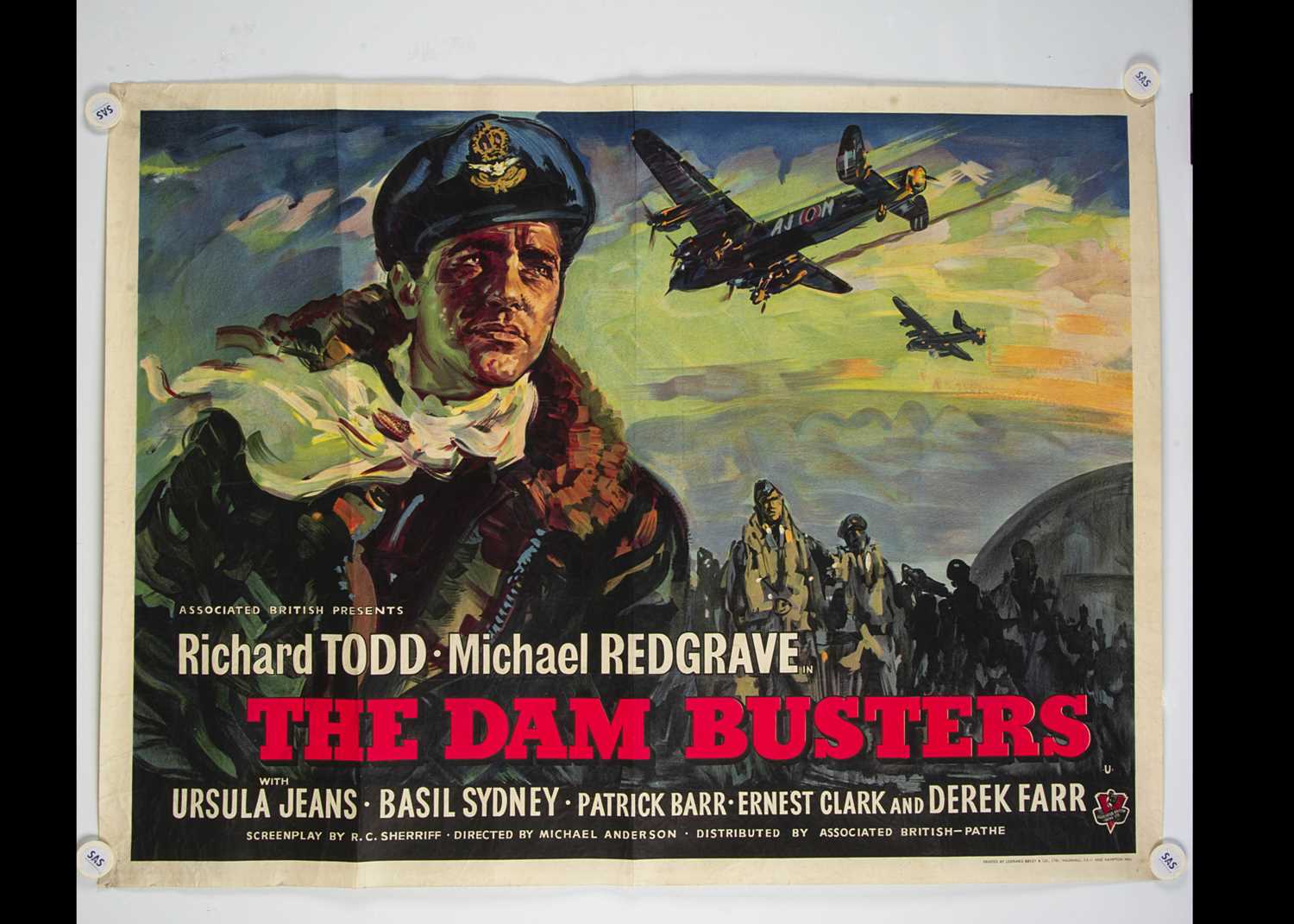 Lot 216 - The Dam Busters (1955) Quad Poster