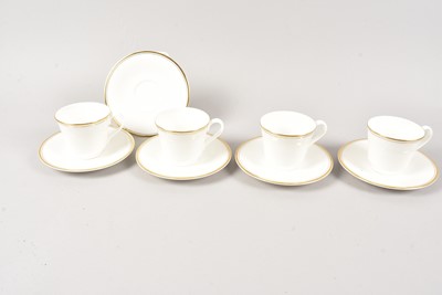 Lot 99 - Four modern Royal Doulton porcelain Concorde pattern cups and saucers