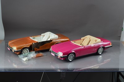 Lot 114 - Two Mattel Barbie convertible Jaguar sports cars