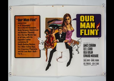 Lot 219 - Our Man Flint (1966) Quad Poster