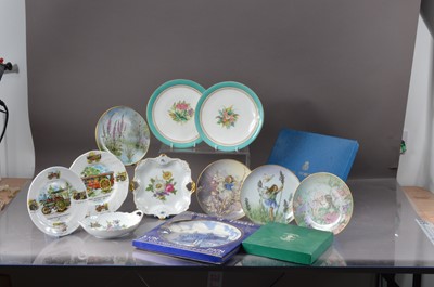 Lot 123 - A pair of Staffordshire porcelain plates