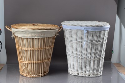 Lot 135 - Two large laundry baskets