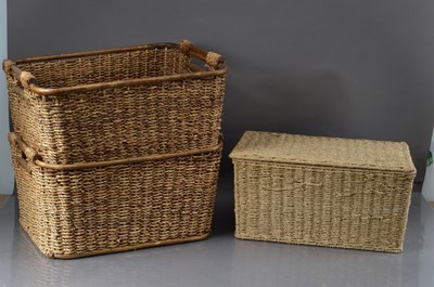 Lot 141 - Four wicker baskets