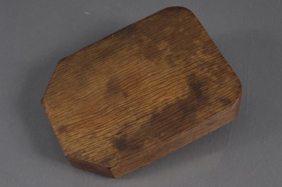Lot 151 - A Robert Thompson 'Mouseman' carved oak ashtray