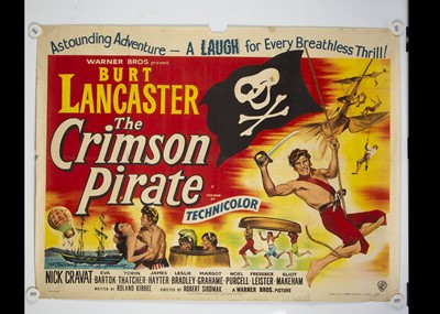 Lot 222 - The Crimson Pirate (1952) Quad poster