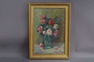 Lot 160 - Artur Ovanesovich Gagashyan (Russian 1899-1984) "A Vase of Roses"