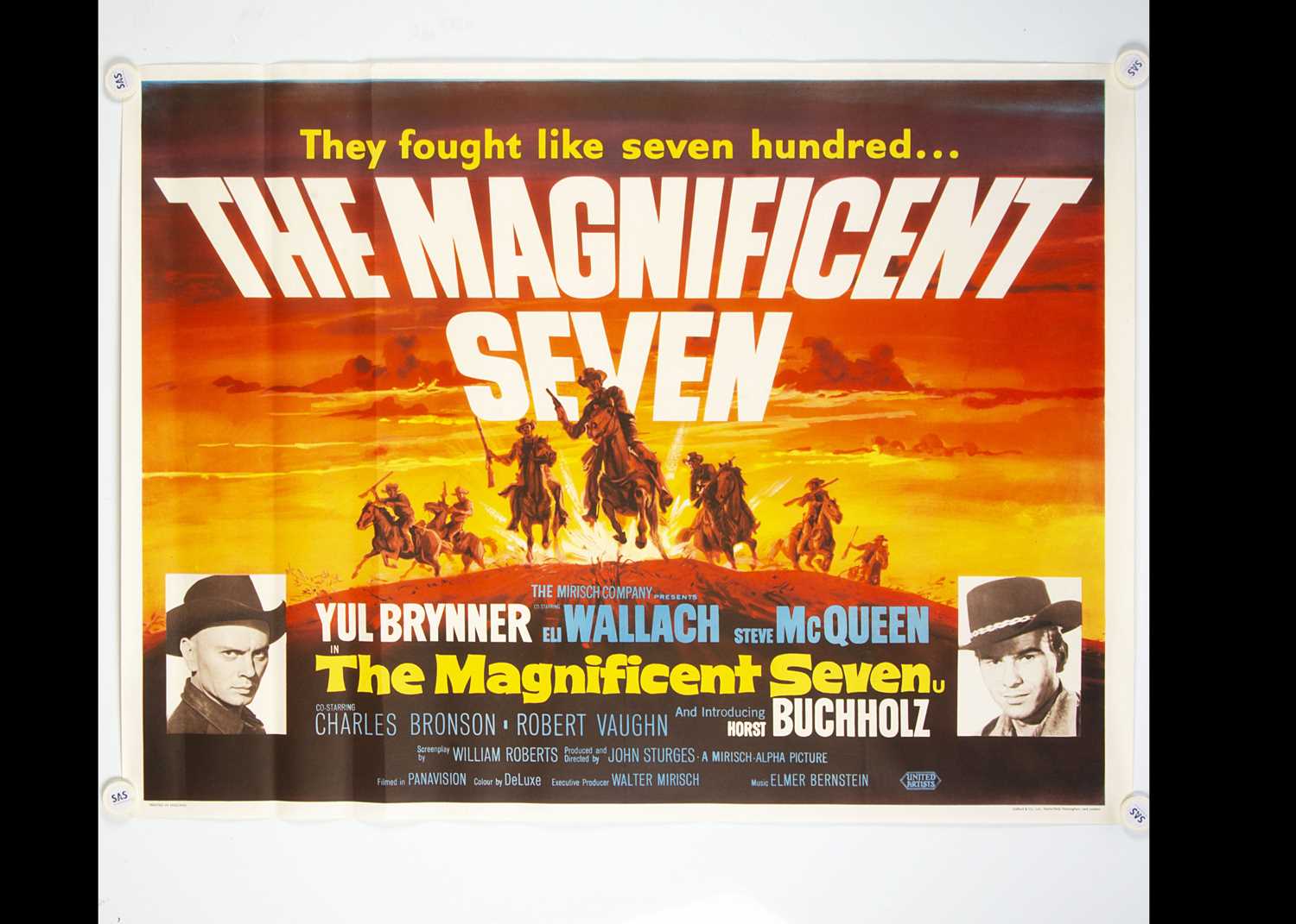 Lot 224 - The Magnificent Seven (1960) Quad Poster