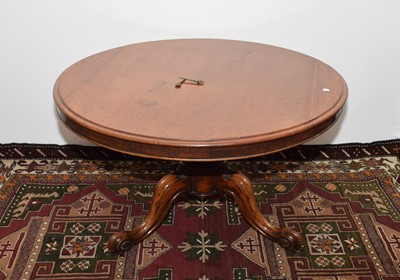 Lot 175 - A Victorian mahogany snap top breakfast table