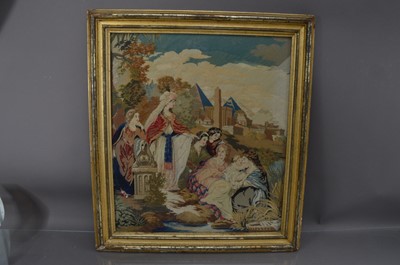 Lot 195 - A fine 19th Century 'Berlin Work' wool embroidery picture