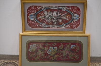 Lot 196 - Two good quality 19th Century Victorian beadwork panels