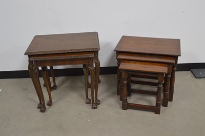 Lot 211 - Two 20th Century nests of tables