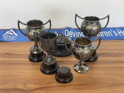 Lot 214 - A small group of 20th Century sporting trophies