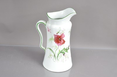 Lot 223 - A large and good quality pottery jug and basin by Maple