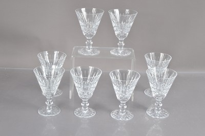 Lot 224 - Eight Waterford crystal 'Tramore' wine or water goblets