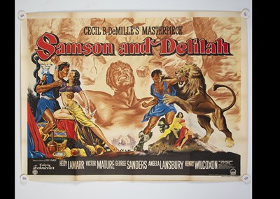 Lot 233 - Samson and Delilah (1949) Quad Poster