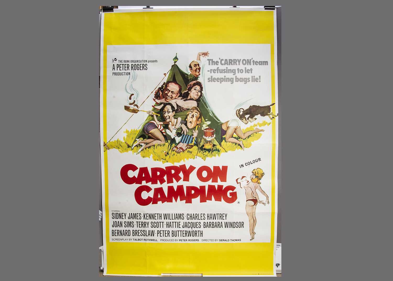 Lot 235 - Carry On Camping (1970) Bus Stop Poster