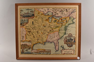 Lot 289 - A reproduction map of America