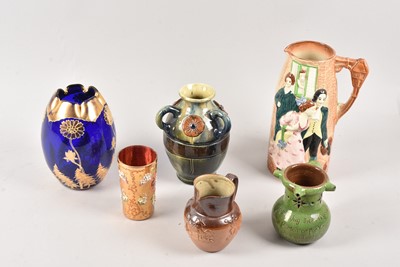 Lot 299 - A small group of ceramics and glass