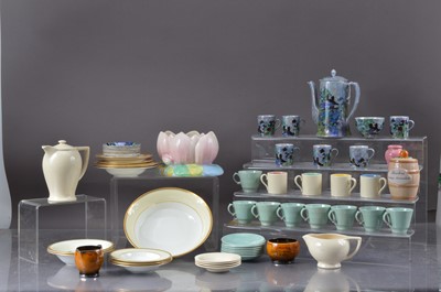 Lot 309 - A group of Art Deco and later pottery and porcelain