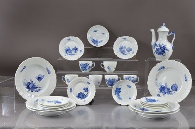 Lot 316 - A Royal Copenhagen blue and white part tea and dinner set