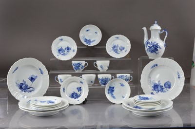 Lot 316 - A Royal Copenhagen blue and white part tea and dinner set