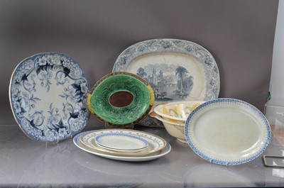 Lot 326 - A collection of Staffordshire Pottery meat platters