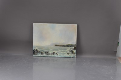 Lot 337 - Twentieth century oil on canvas coastal scene signed Mastoram