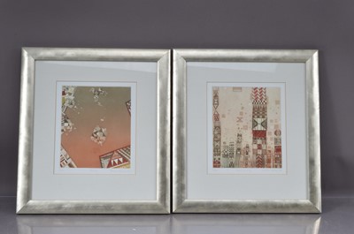 Lot 338 - Pair of limited-edition Brenda Hartill prints Celestial City and Zero G - 1989 - in frame.