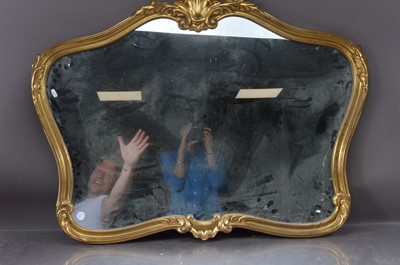 Lot 341 - Late 20th Century Roccoco style guilt framed mirror