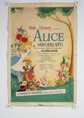 Lot 241 - Alice In Wonderland (1951) Double Crown Poster