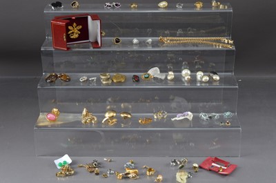 Lot 356 - A collection of earrings all costume