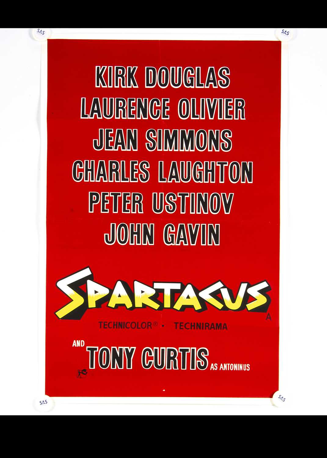 Lot 246 - Spartacus (1960) Double Crown Poster