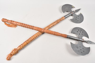 Lot 405 - Two reproduction throwing axes