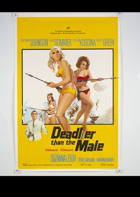 Lot 251 - Deadlier Than The Male (1967) One Sheet Poster