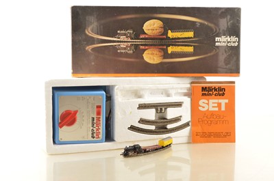 Lot 1 - Marklin Miniclub Z Gauge German Steam Freight Starter Train Set