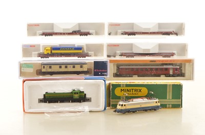 Lot 21 - Continental N Gauge Locomotives and Rolling Stock (8)