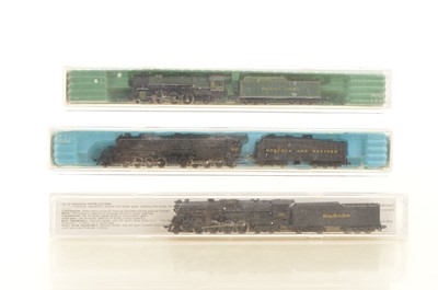 Lot 25 - Rivarossi N Gauge American Steam Locomotives with Tenders