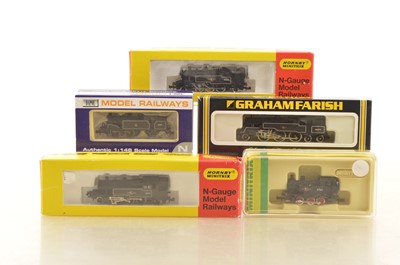 Lot 28 - N Gauge BR Steam Tank Locomotives