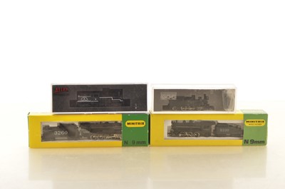 Lot 40 - American and Japanese Outline N Gauge Steam Locomotives (4)