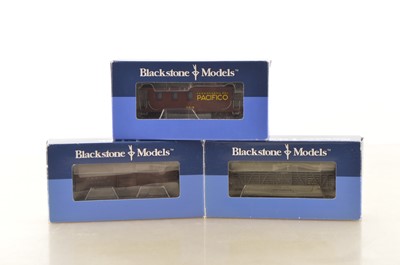 Lot 55 - Blackstone Models HOn3 D&RGW Caboose and Stock Cars (3)