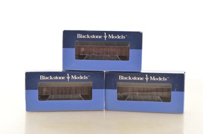 Lot 58 - Blackstone Models HOn3 D&RGW High Sided Gondolas Cars (3)