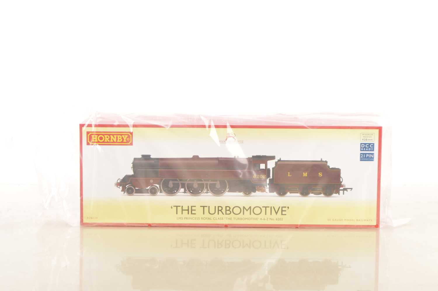Lot 109 - Hornby 00 Gauge R30134 LMS maroon  Princess Royal Class 'The Turbomotive' 4-6-2 46202 Locomotive and Tender