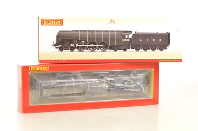 Lot 111 - Hornby 00 Gauge R30126  LNER grey Class W1 ' Hush Hush' 4-6-4 10000 Locomotive and Tender