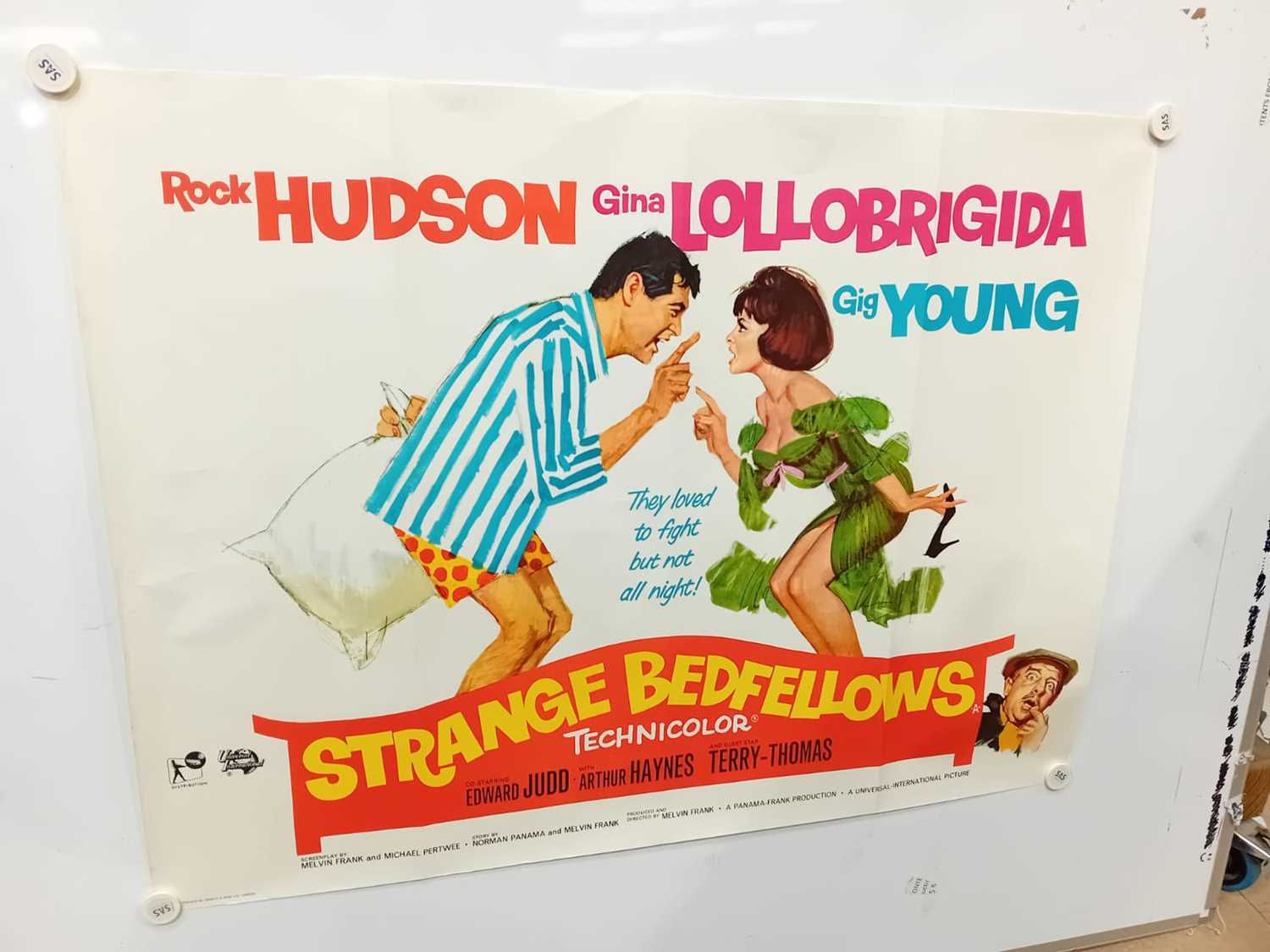 Lot 264 - Strange Bedfellows (1965) Quad Posters