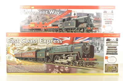 Lot 133 - Hornby 00 Gauge Permanent Way and East Coast Express Train Sets (2)