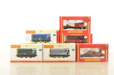 Lot 137 - Five Hornby 00 Gauge Class 08 Diesel Shunters and one Class 09 (6)